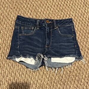 American Eagle Dark Blue Jean Shorts